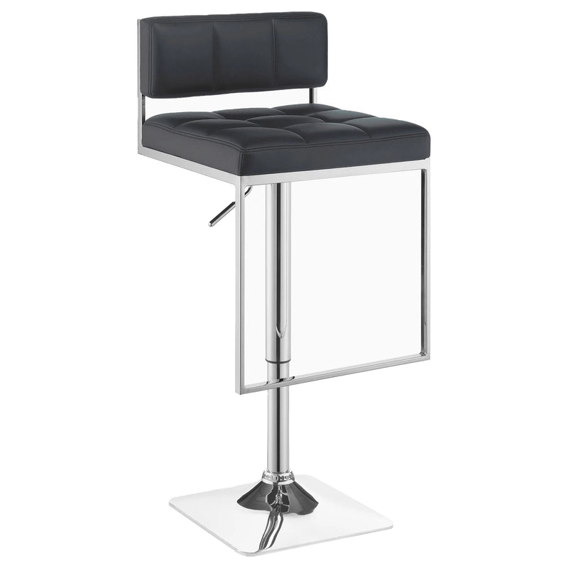 Contemporary Adjustable Leatherette Bar Stool