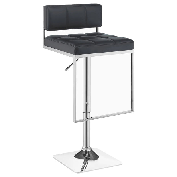 Contemporary Adjustable Leatherette Bar Stool