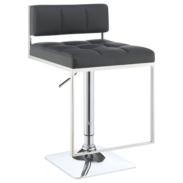 Contemporary Adjustable Leatherette Bar Stool