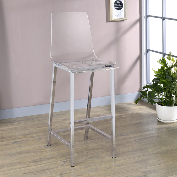 Acrylic & Chrome Bar Stool