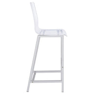 Acrylic & Chrome Bar Stool