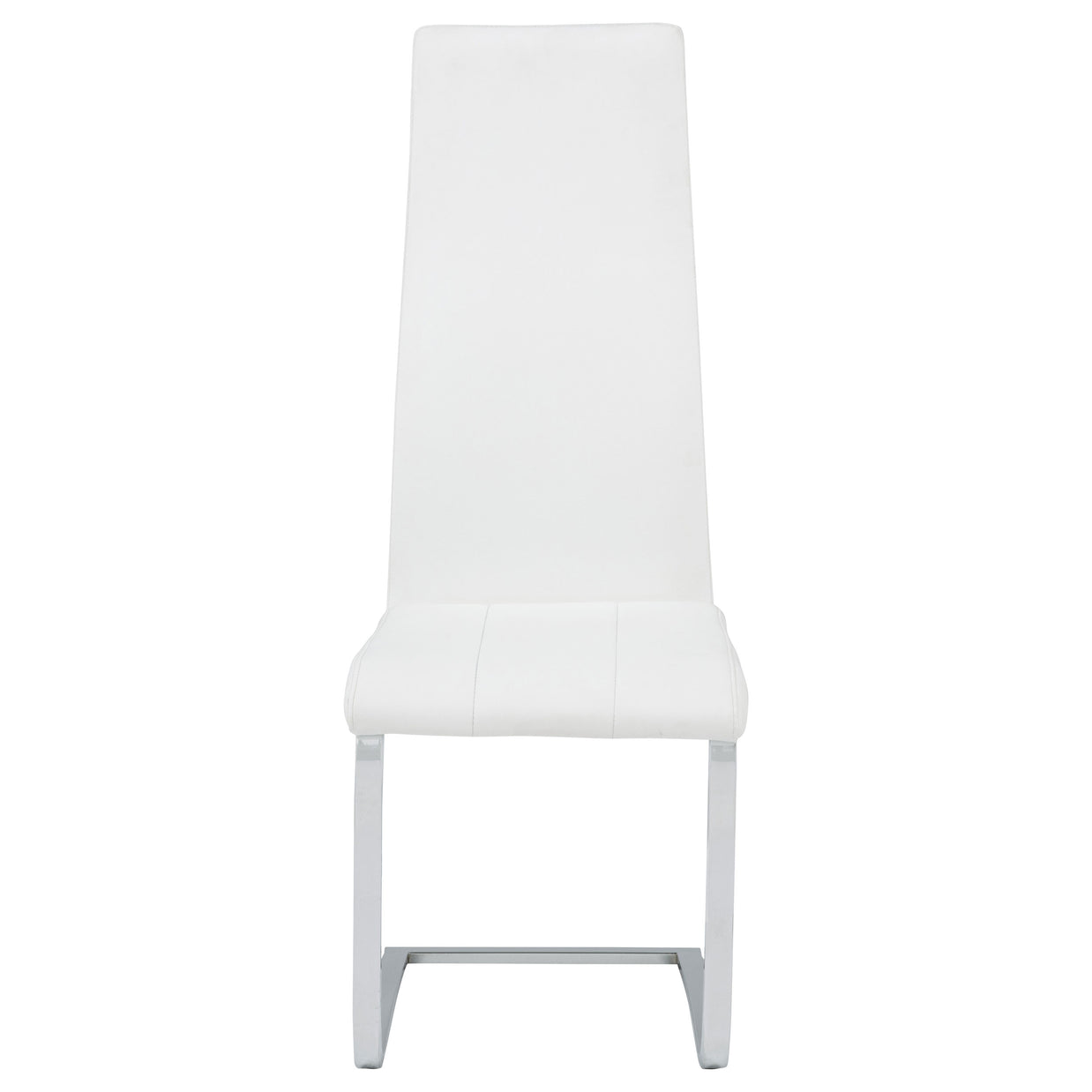 Chrome & Leatherette High-Back Dining Chair (Set of 4)