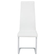 Chrome & Leatherette High-Back Dining Chair (Set of 4)