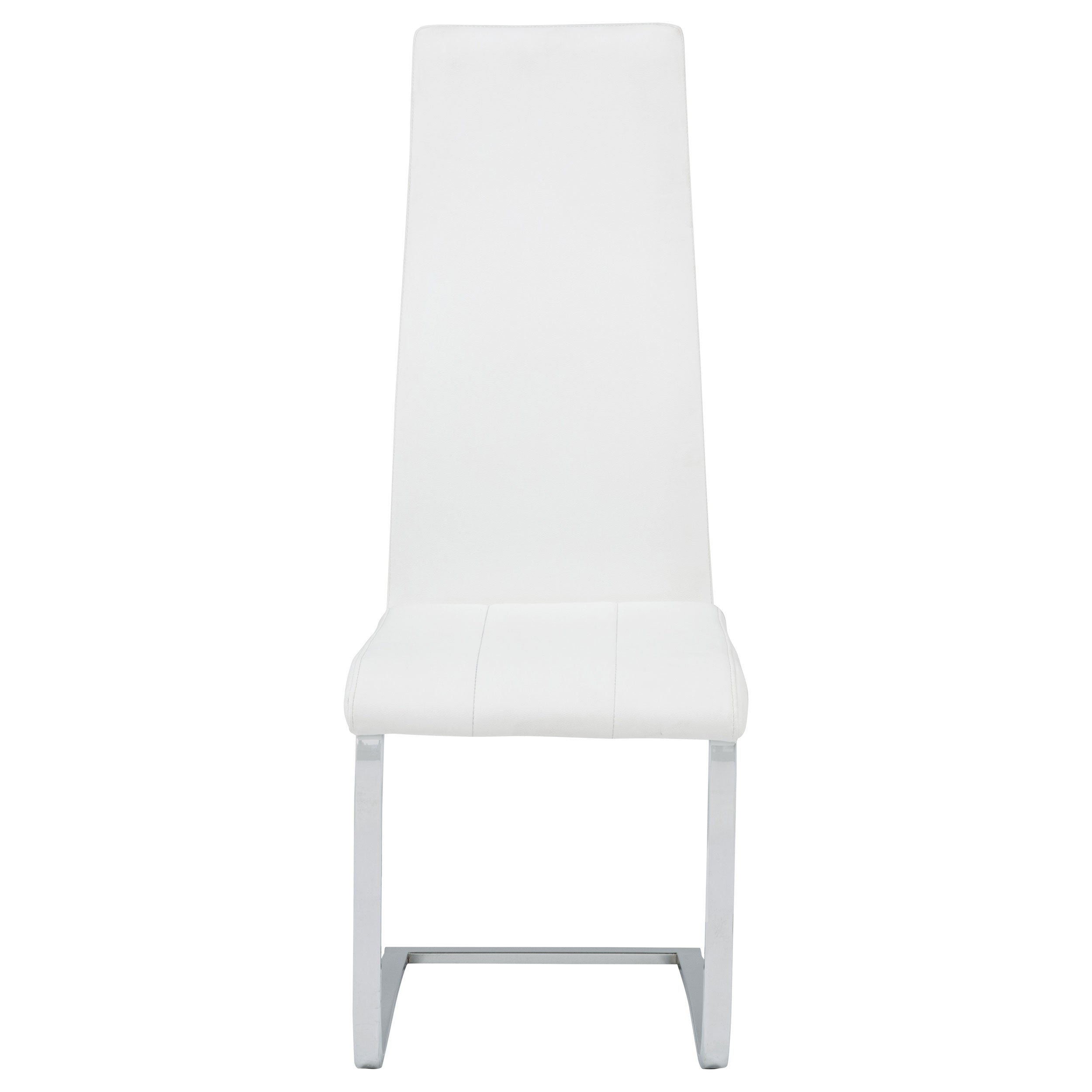 Chrome & Leatherette High-Back Dining Chair (Set of 4)