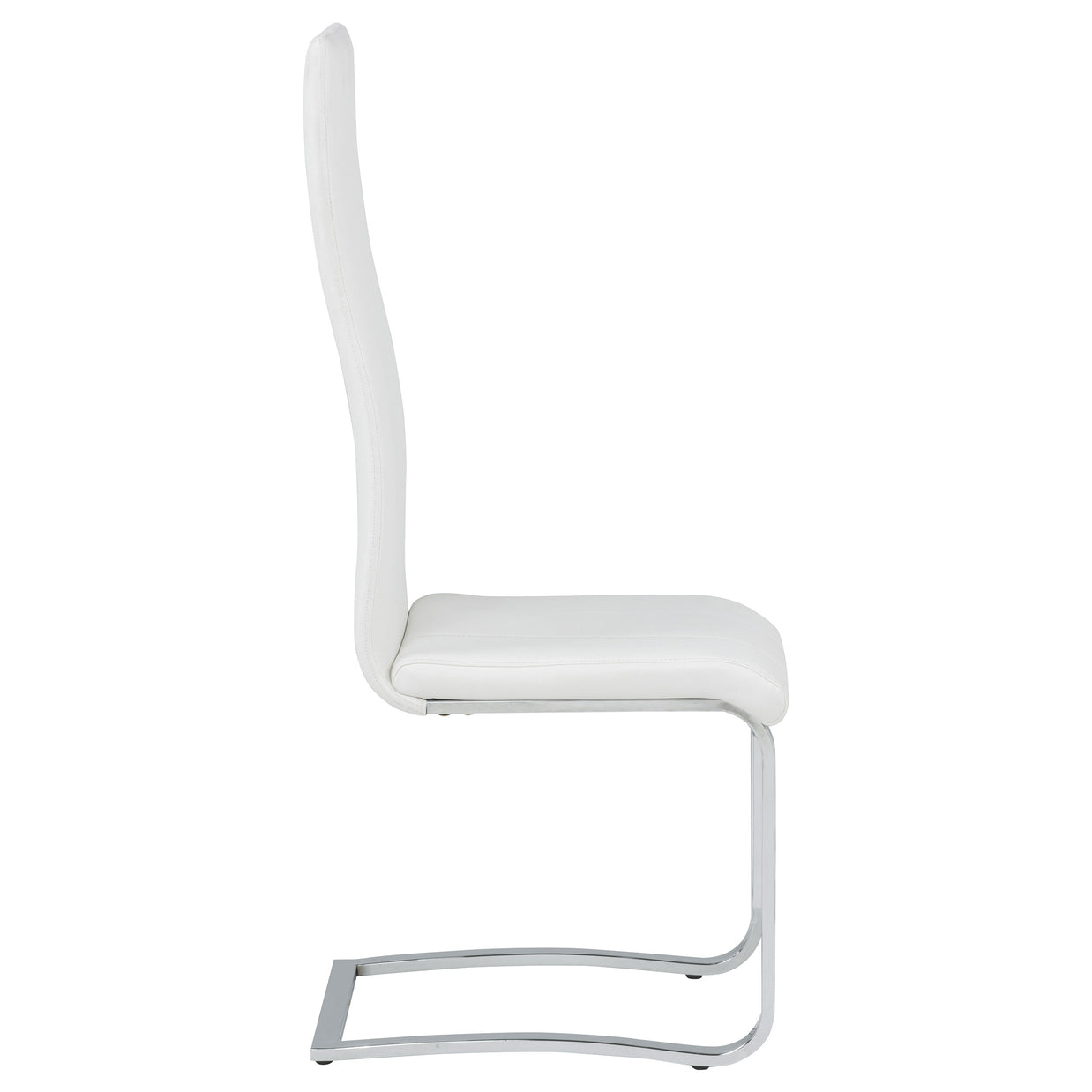 Chrome & Leatherette High-Back Dining Chair (Set of 4)