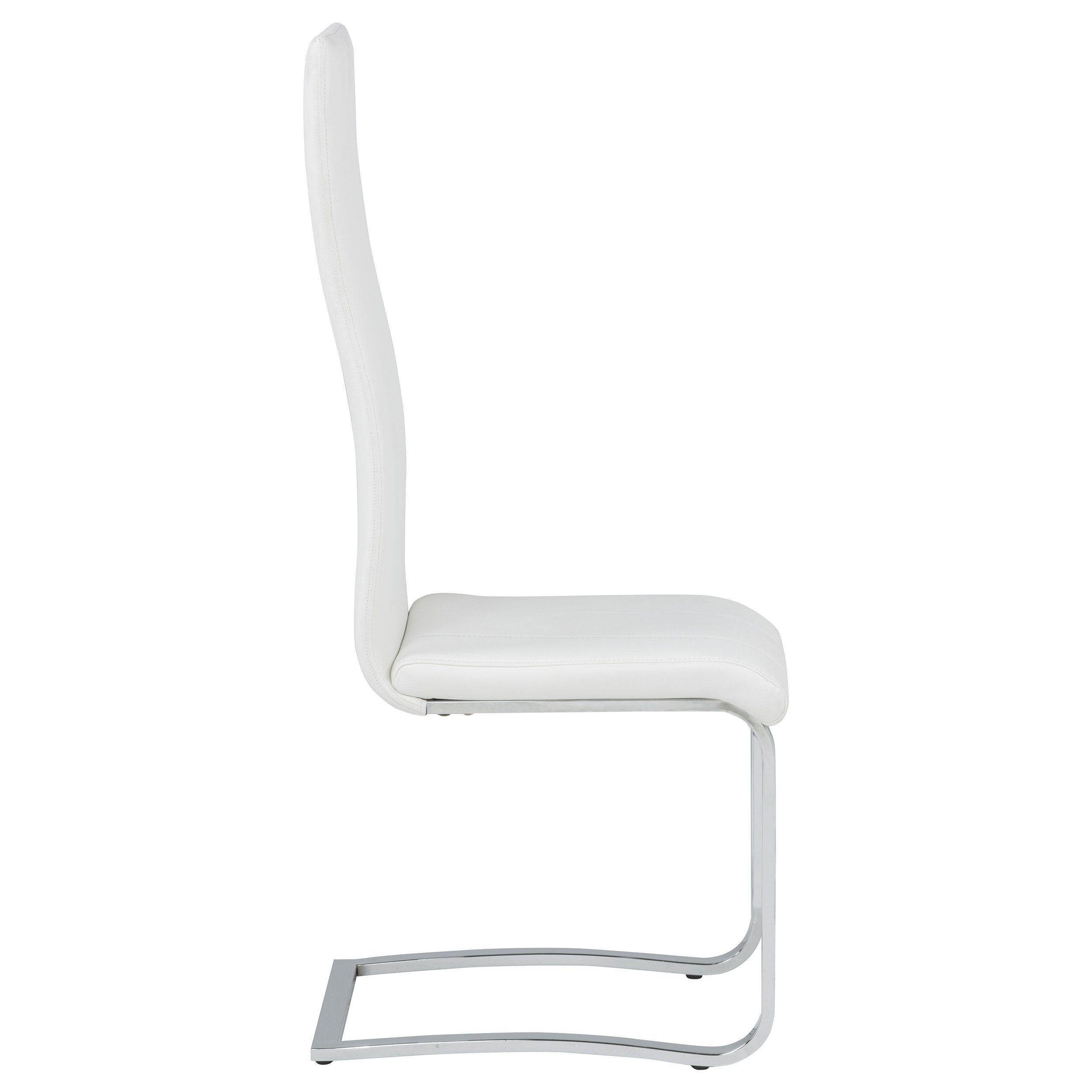 Chrome & Leatherette High-Back Dining Chair (Set of 4)