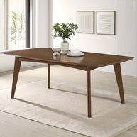 Contemporary Dark Walnut Dining Table