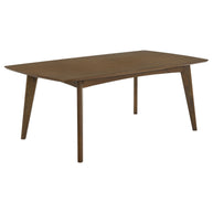 Contemporary Dark Walnut Dining Table
