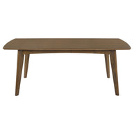 Contemporary Dark Walnut Dining Table