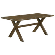 Nutmeg X-Shaped Trestle Dining Table
