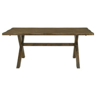 Nutmeg X-Shaped Trestle Dining Table