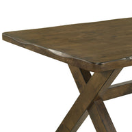 Nutmeg X-Shaped Trestle Dining Table