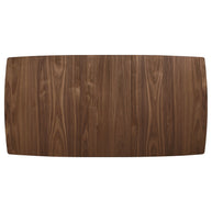 Walnut Retro-Inspired Rectangular Dining Table
