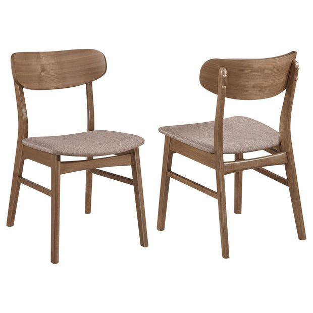 Walnut Finish Dining Chair Set