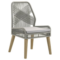 Gray Woven Rope Dining Chairs - Set Of 2