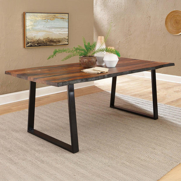Sheesham Wood & Metal Dining Table