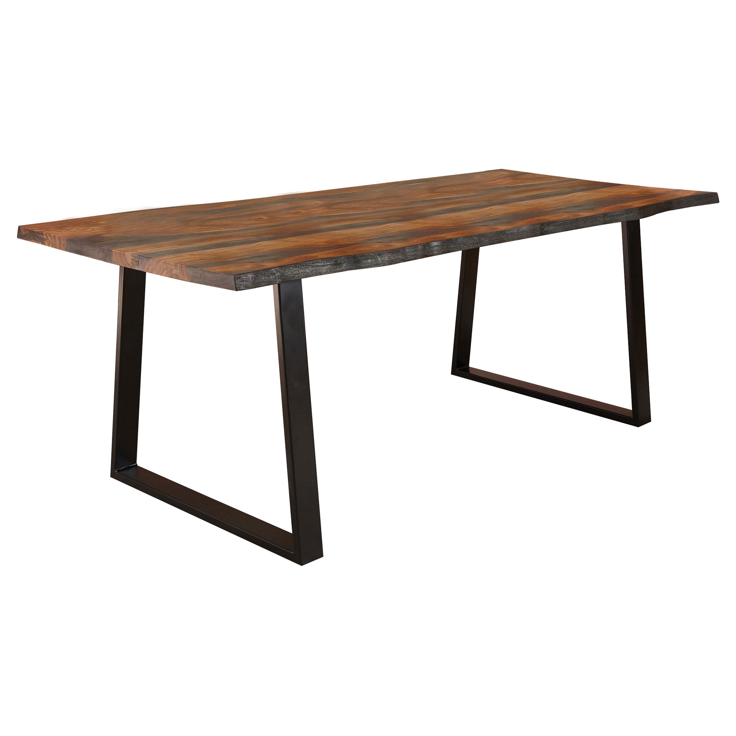 Sheesham Wood & Metal Dining Table
