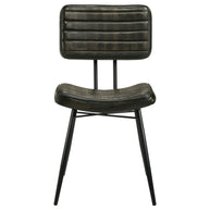 Goat Leather & Metal Dining Chair (Set of 2)