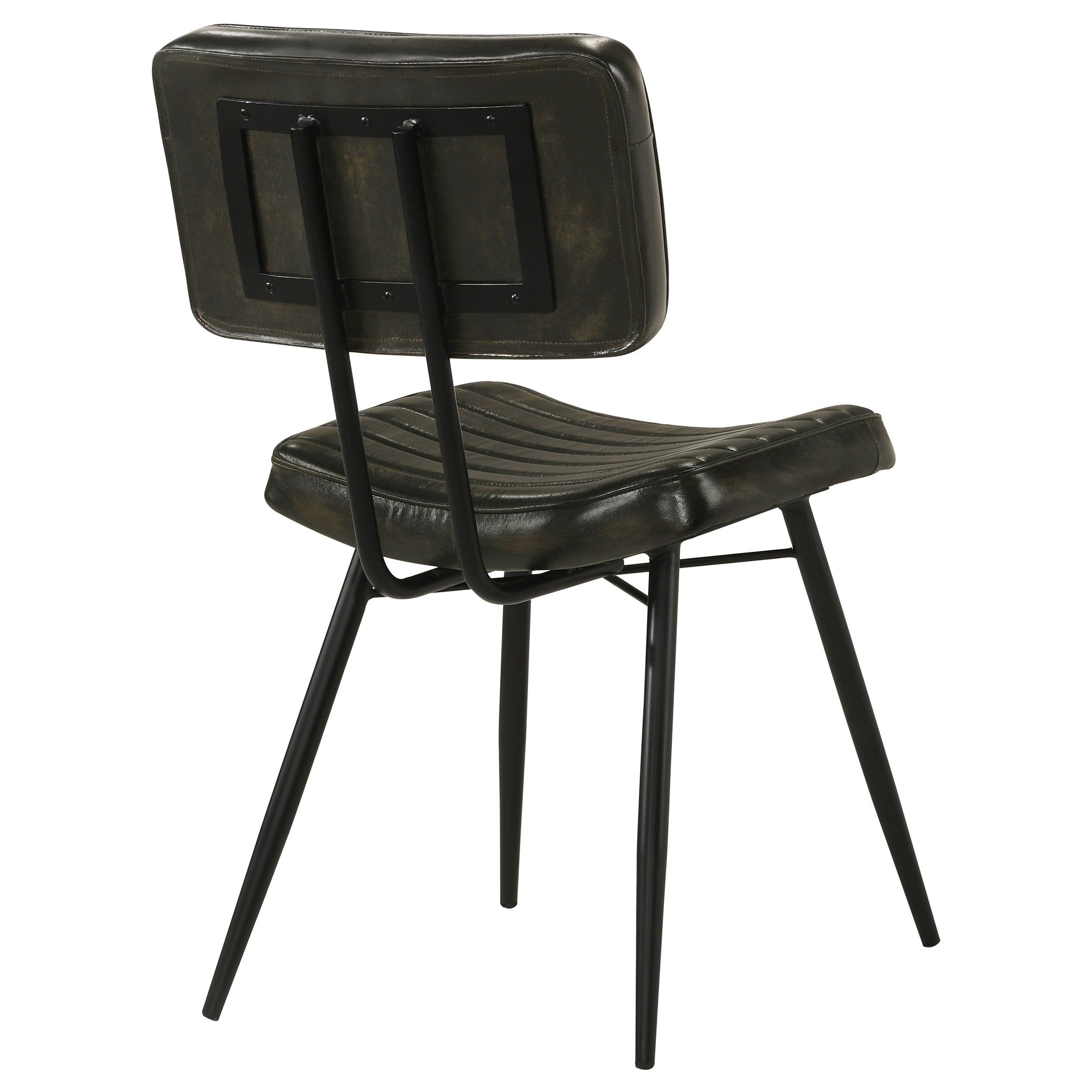Goat Leather & Metal Dining Chair (Set of 2)