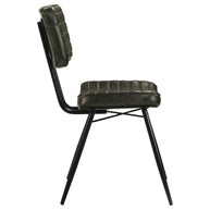 Goat Leather & Metal Dining Chair (Set of 2)