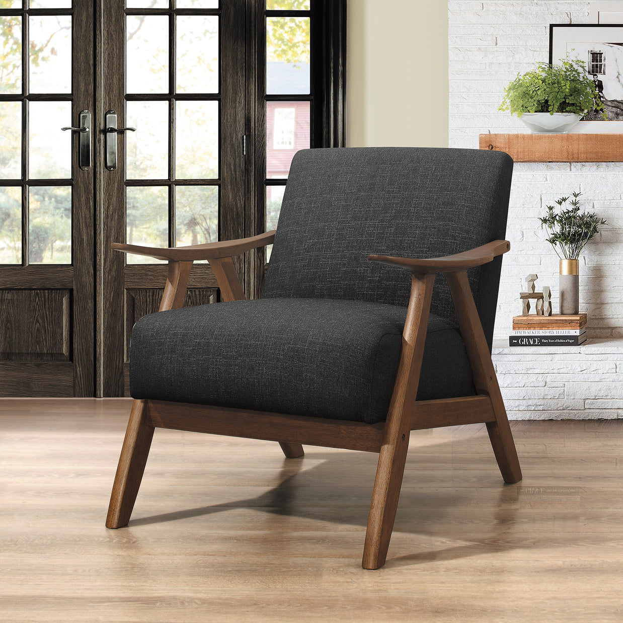 Mid-Century Upholstered Accent Chair