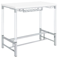 47-Inch Acrylic Leg Bar Table