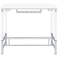 47-Inch Acrylic Leg Bar Table