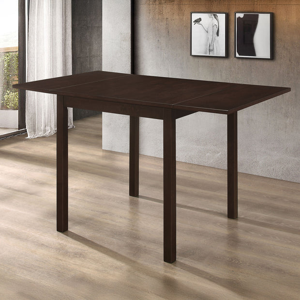 Cappuccino Drop-Leaf Dining Table