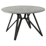 Round 50-Inch SmartTop Dining Table Gunmetal
