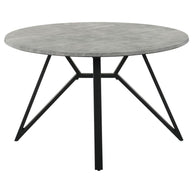 Round 50-Inch SmartTop Dining Table Gunmetal