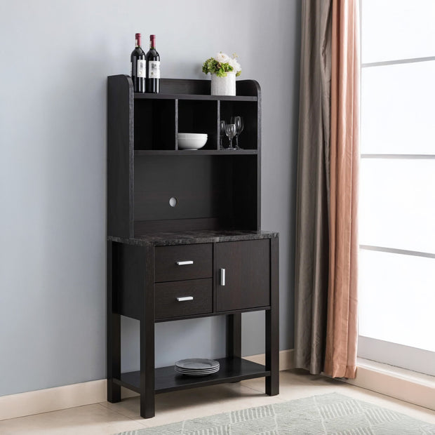 Red Cocoa Kitchen Storage Cabinet