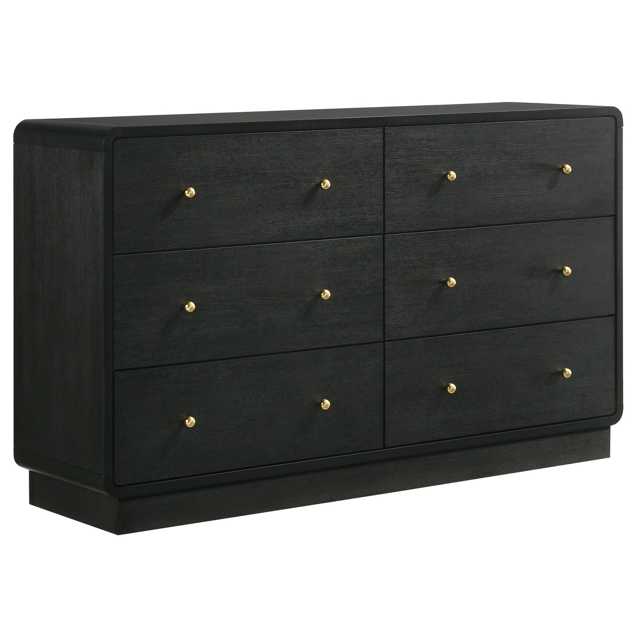 Modern Charcoal Upholstered 5PC Bedroom Set