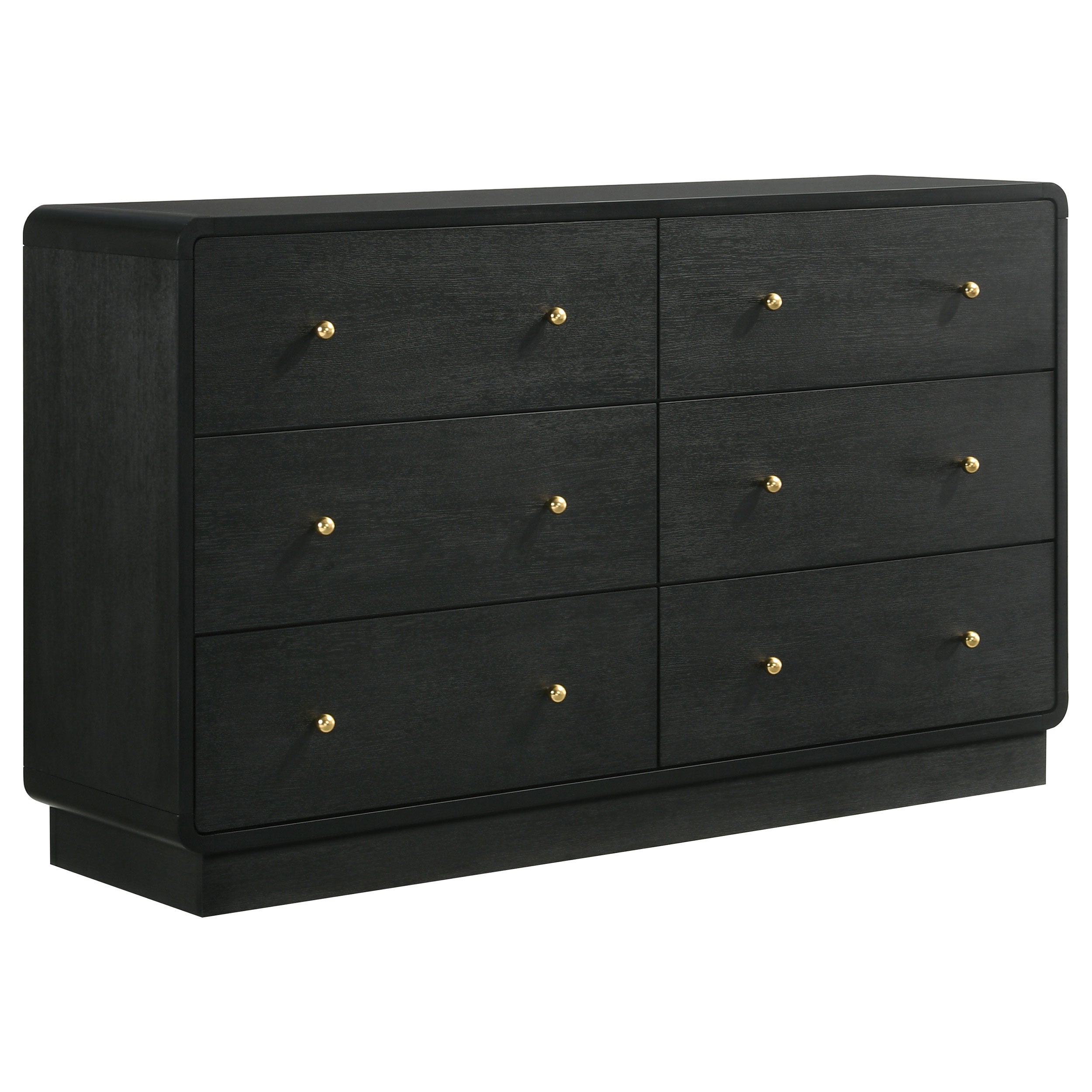 Modern Charcoal Upholstered 5PC Bedroom Set