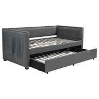 Modern Gray Upholstered Twin Daybed
