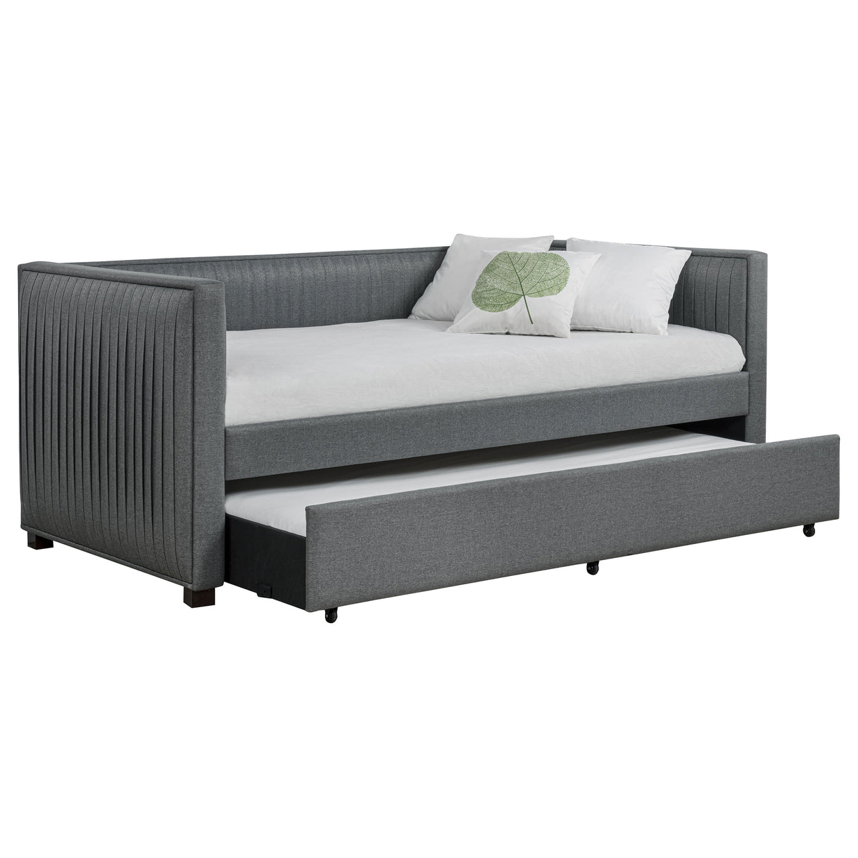 Modern Gray Upholstered Twin Daybed