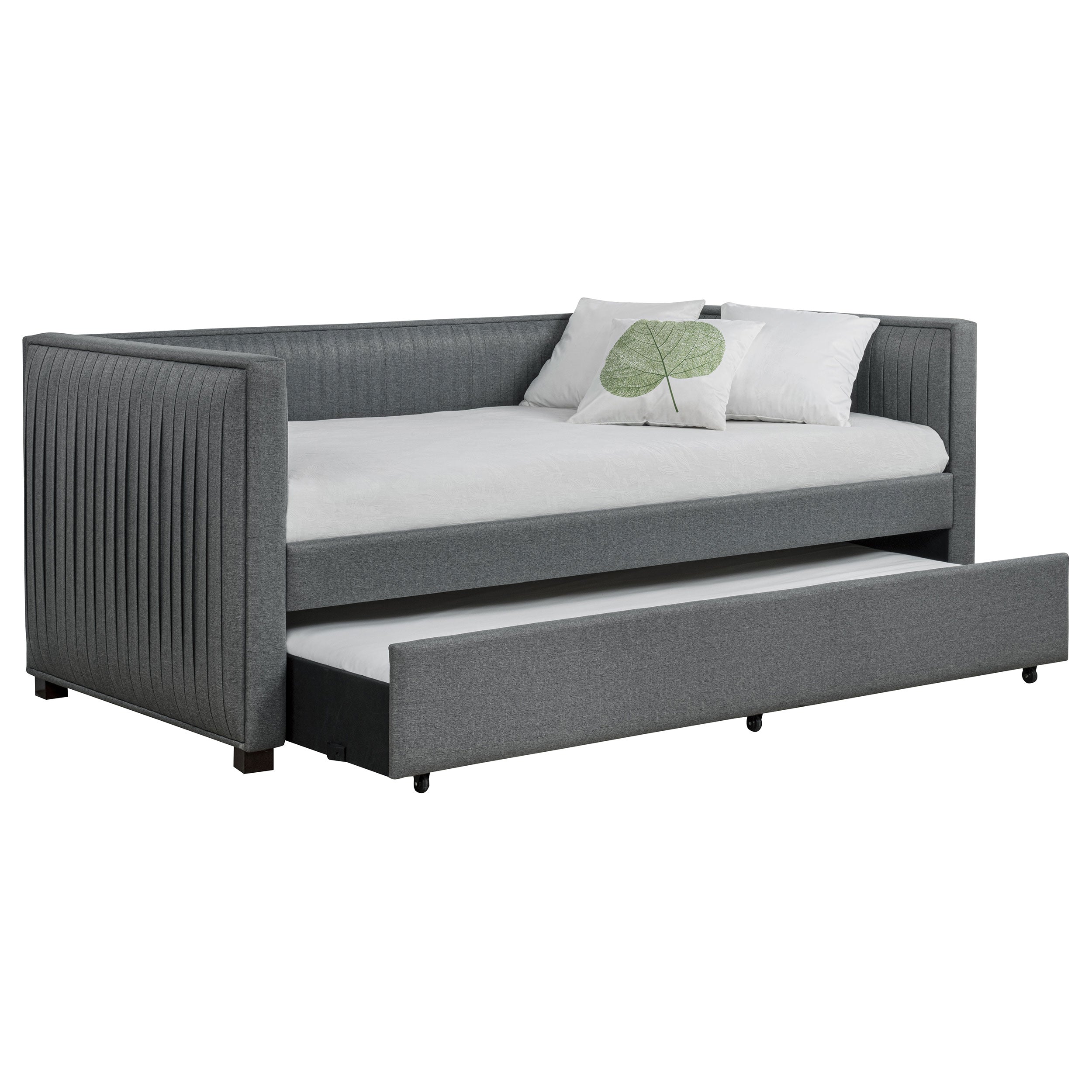 Modern Gray Upholstered Twin Daybed