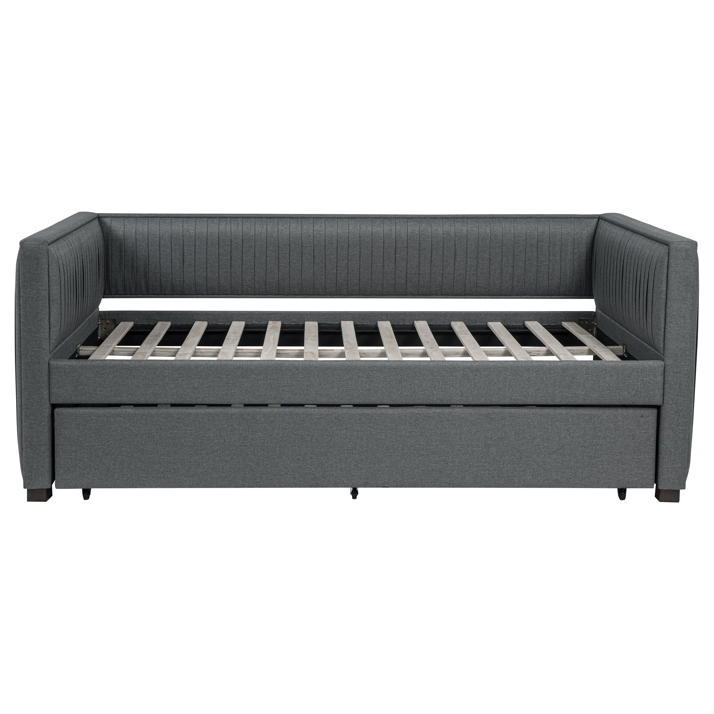 Modern Gray Upholstered Twin Daybed