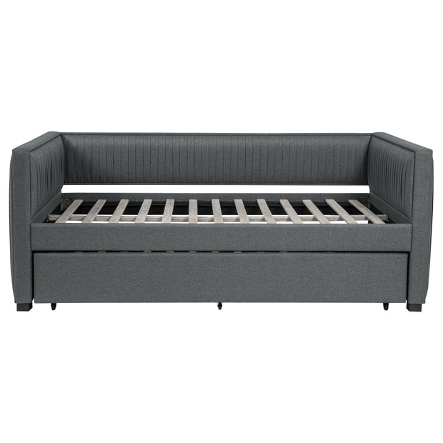 Modern Gray Upholstered Twin Daybed