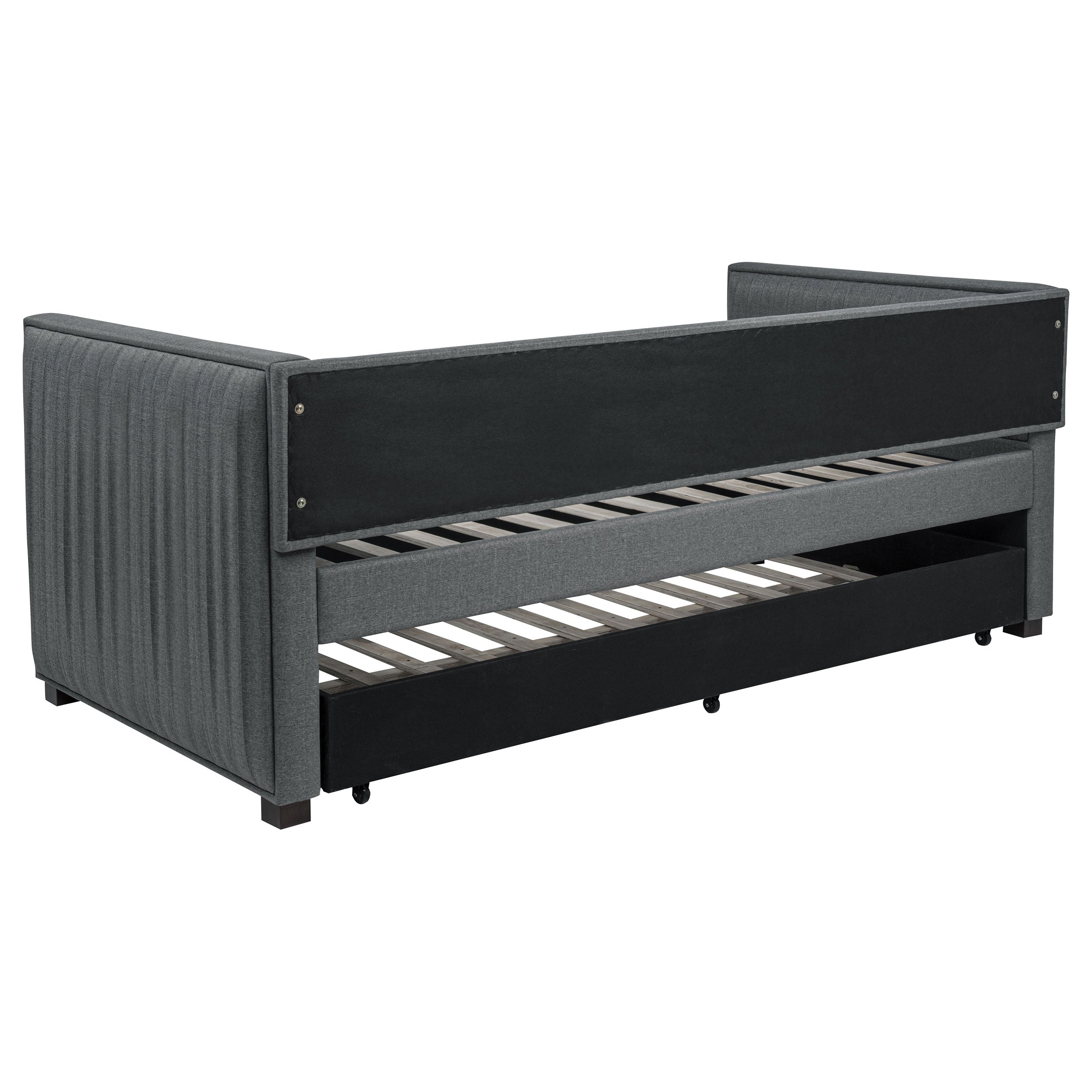 Modern Gray Upholstered Twin Daybed