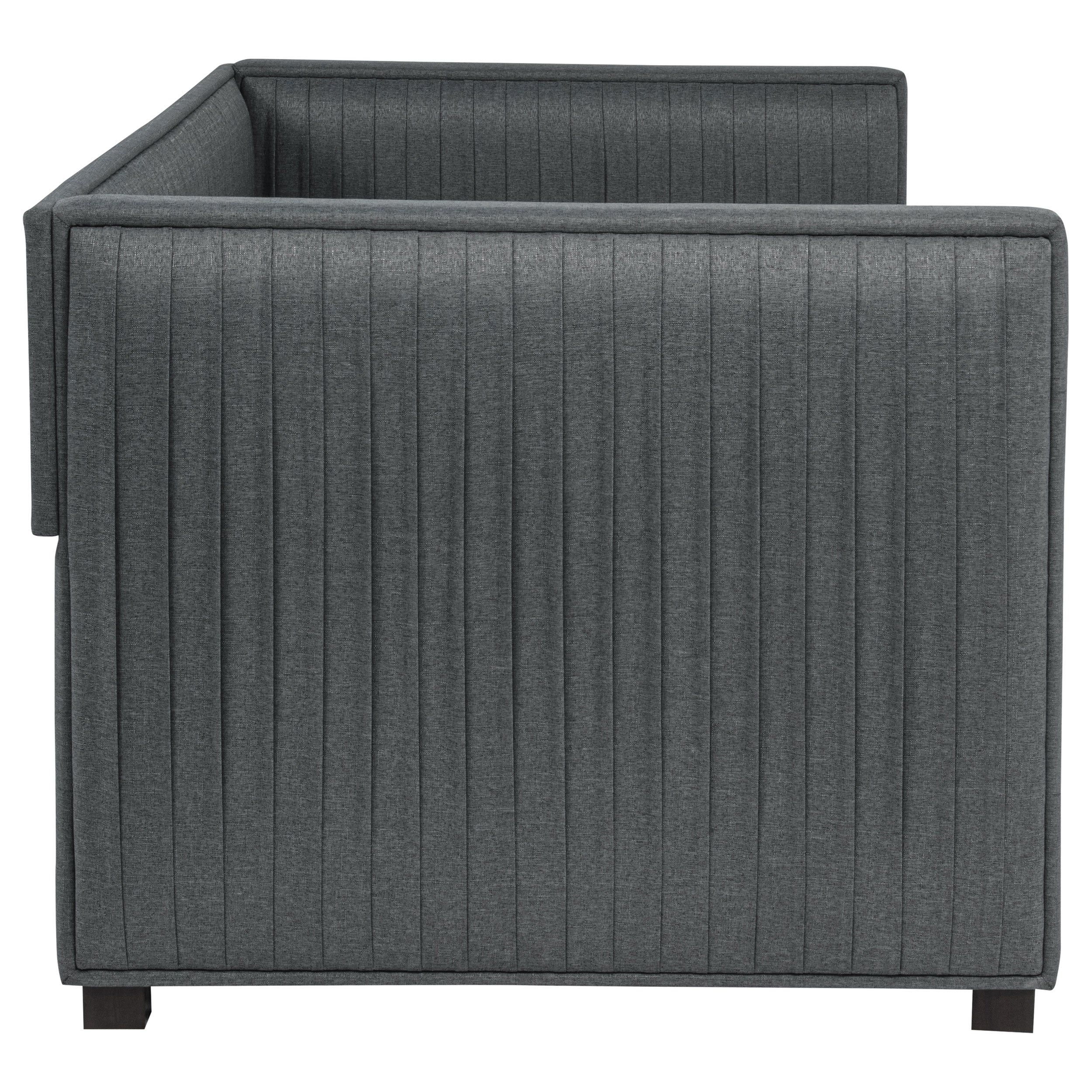 Modern Gray Upholstered Twin Daybed