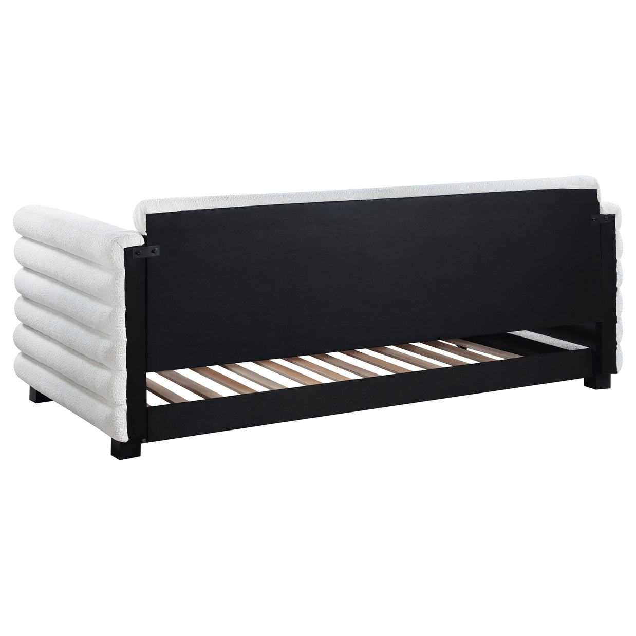 Modern Bouclé Twin Daybed with Twin Trundle