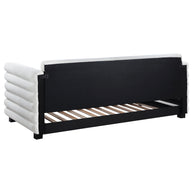 Modern Bouclé Twin Daybed with Twin Trundle