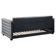 Modern Bouclé Twin Daybed with Twin Trundle