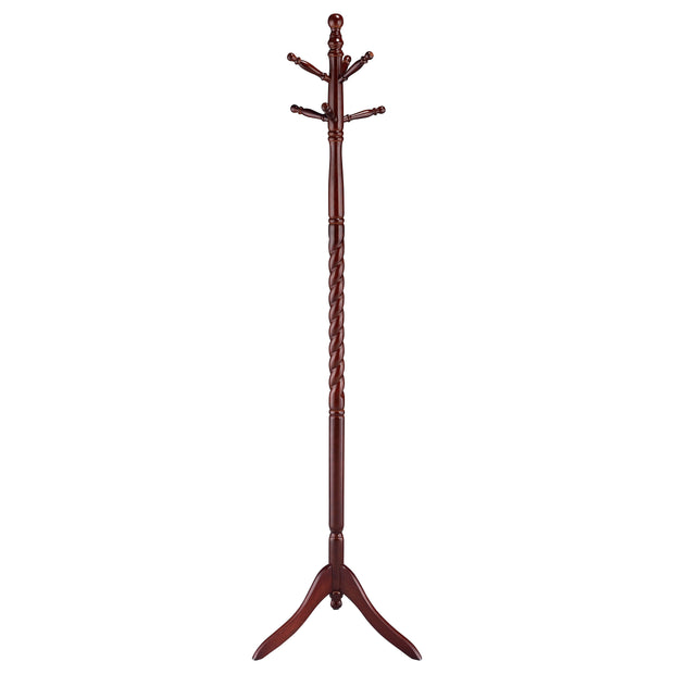 6-Hook Freestanding Wood Coat Rack