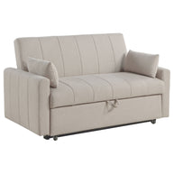 Bouclé Upholstered Sleeper Sofa Bed with Pull-Out Bed