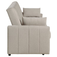 Bouclé Upholstered Sleeper Sofa Bed with Pull-Out Bed