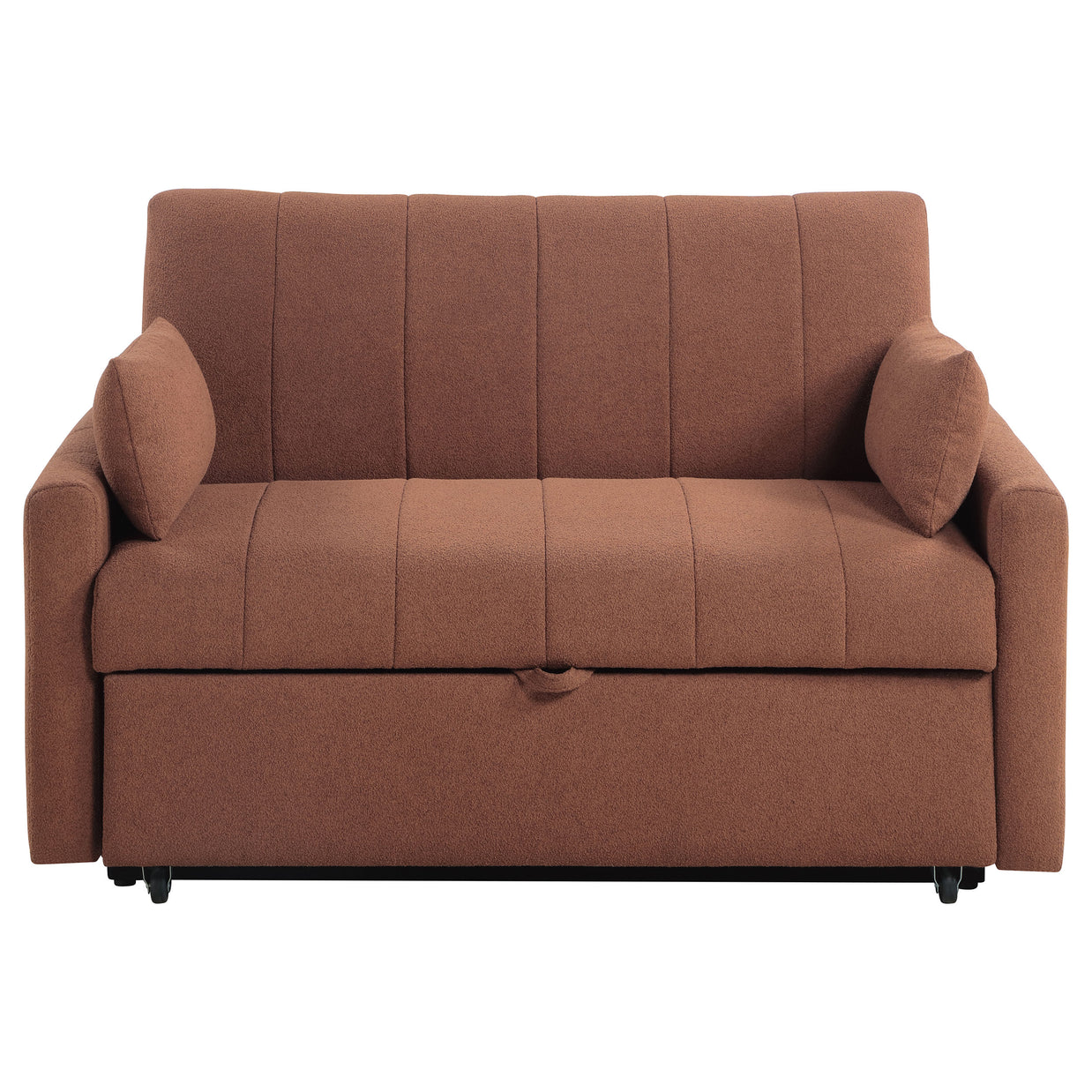 Bouclé Upholstered Sleeper Sofa Bed with Pull-Out Bed