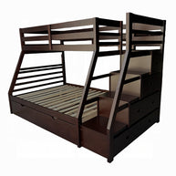 Espresso Twin/Full Storage & Trundle Bunk Bed
