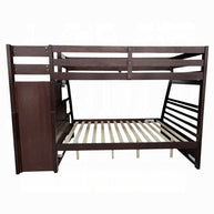 Espresso Twin/Full Storage & Trundle Bunk Bed
