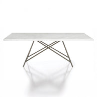 Stainless Steel & Marble Dining Table